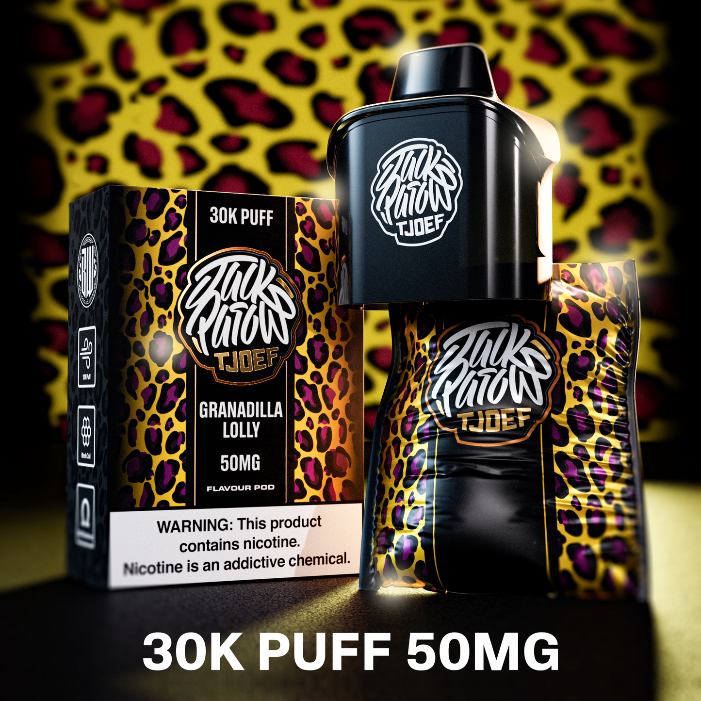 Jack Parow Pod 50mg 30000 puffs Granadilla Lolly