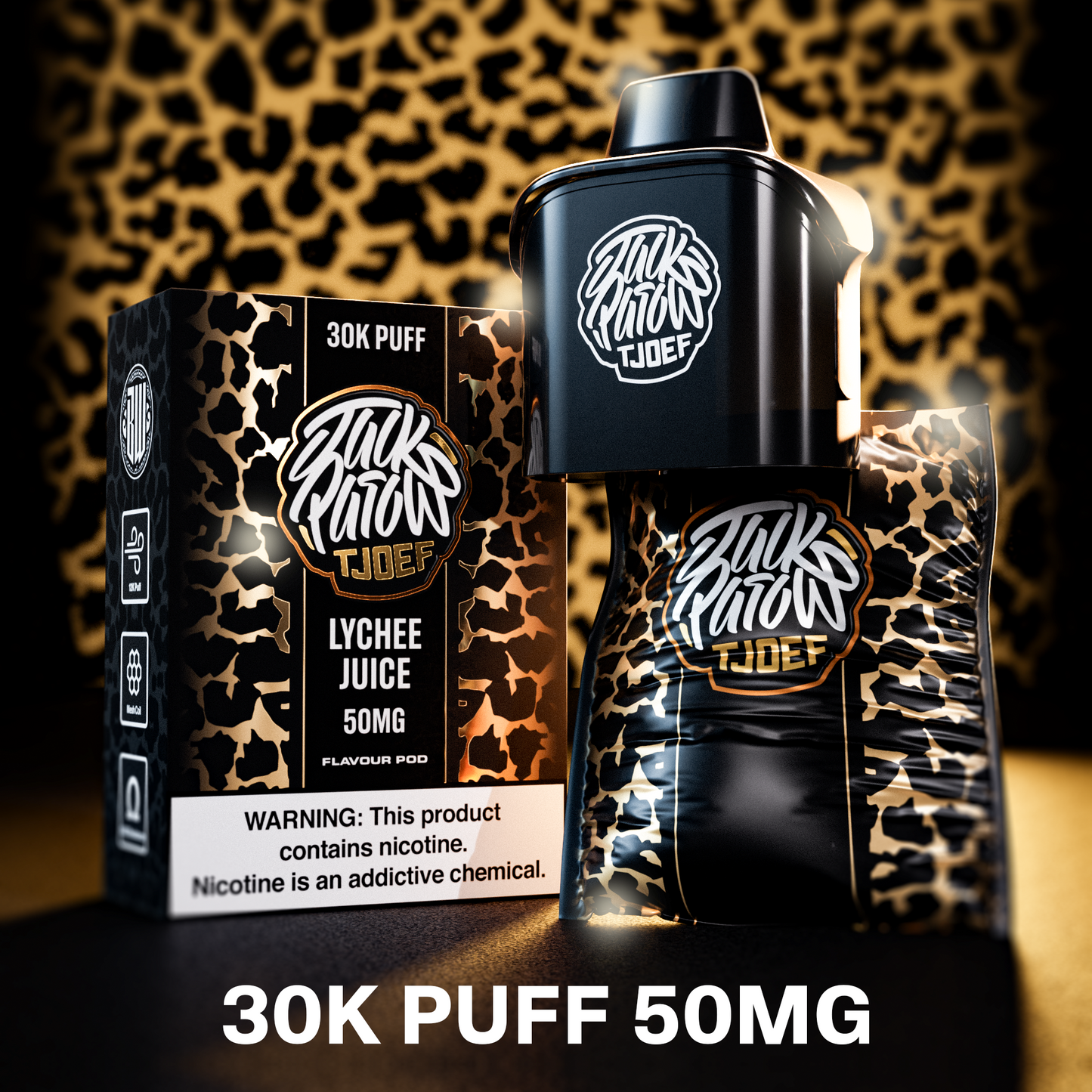 Jack Parow Pod 50mg 30000 puffs Lychee Juice