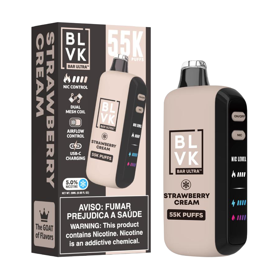 BLVK 55000 puffs Strawberry Cream