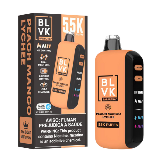 BLVK 55000 puffs Peach Mango Lychee