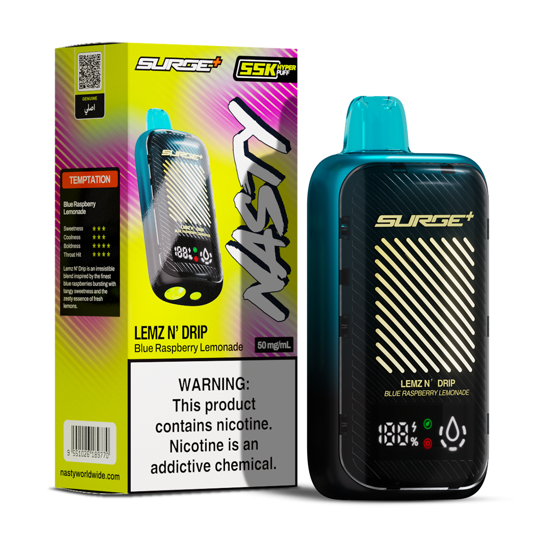 Nasty Surge 55000 puffs Blue Raspberry Lemonade