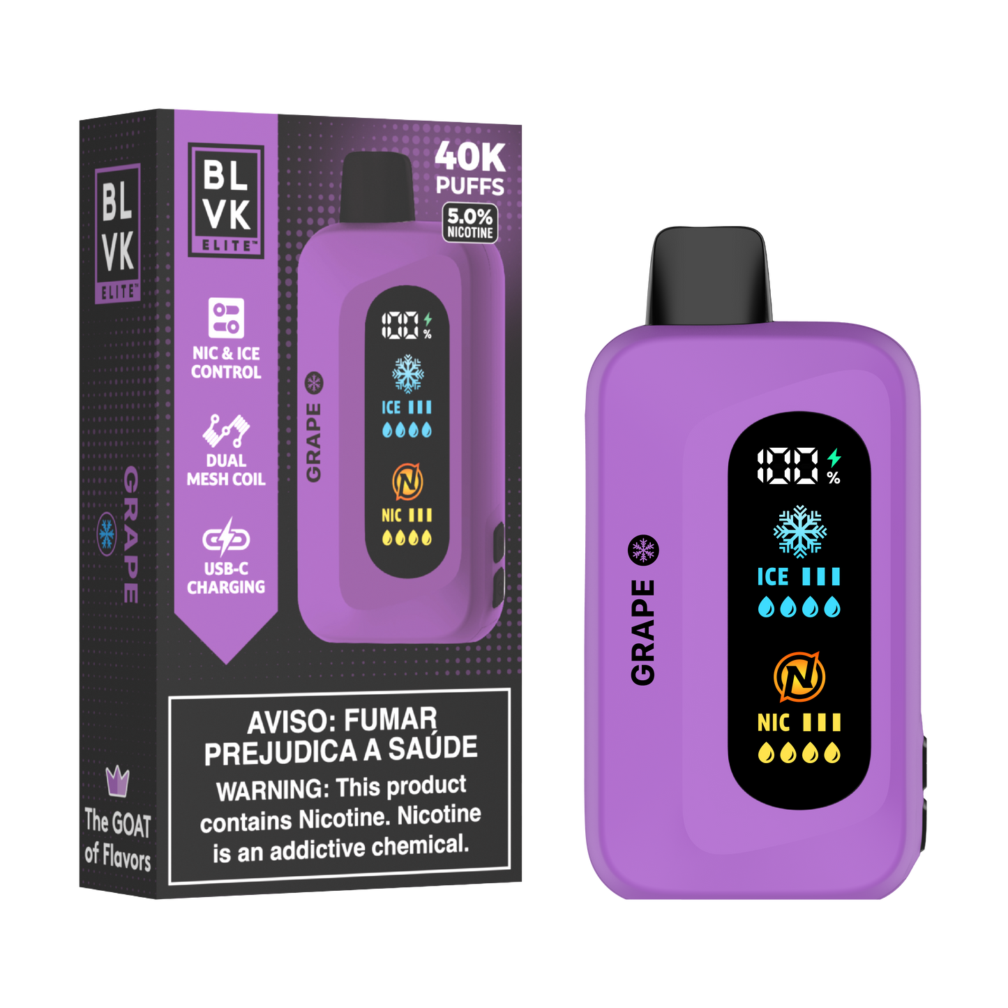 BLVK 40000 puffs Grape