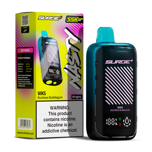 Nasty Surge 55000 puffs Rootbeer Bubblegum